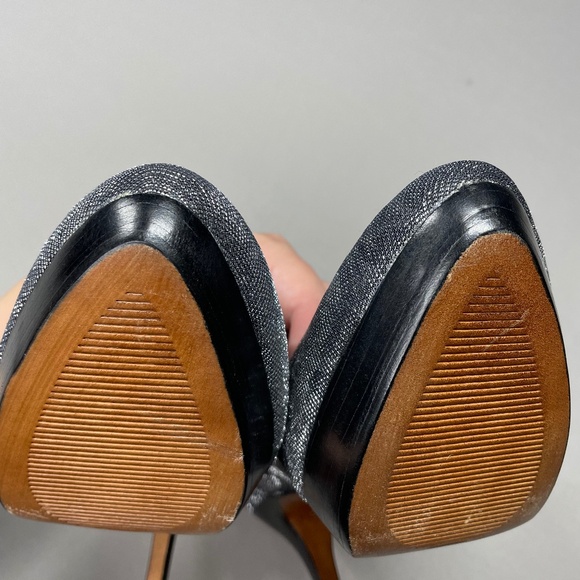 NEW Donald J Pliner Heels Womens 7 black gray animal print elli pumps designer - Picture 11 of 13